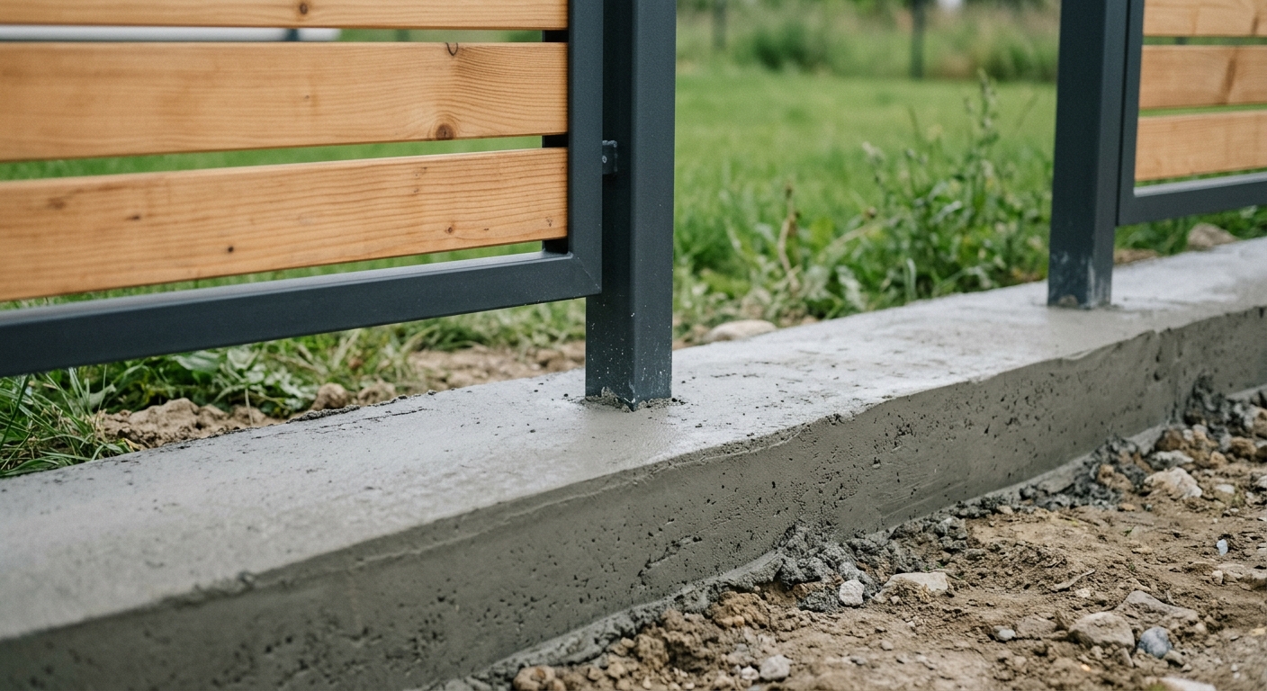 Podmurówka betonowa pod ogrodzenie panelowe